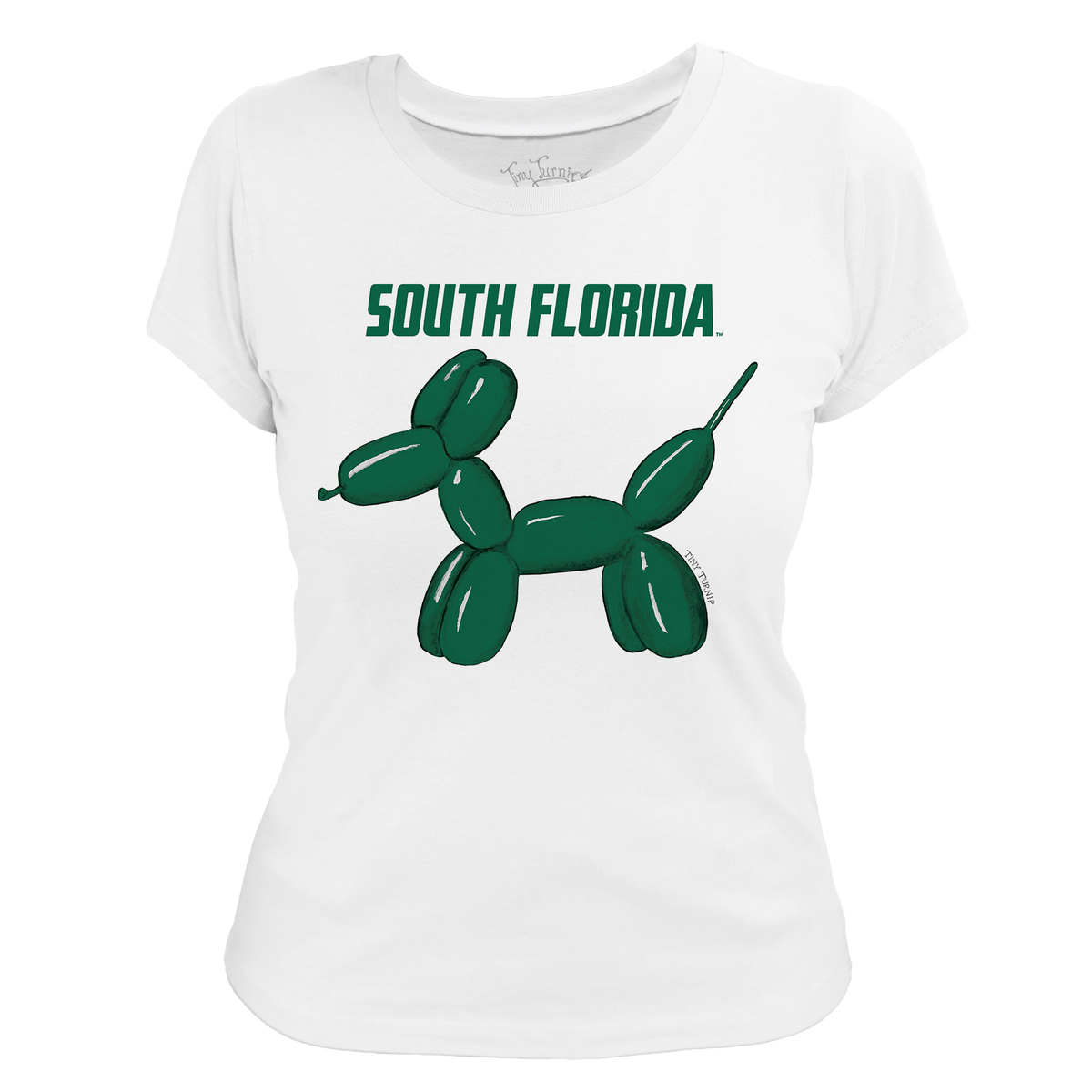 South Florida Bulls Balloon Dog Women's Tee Shirt