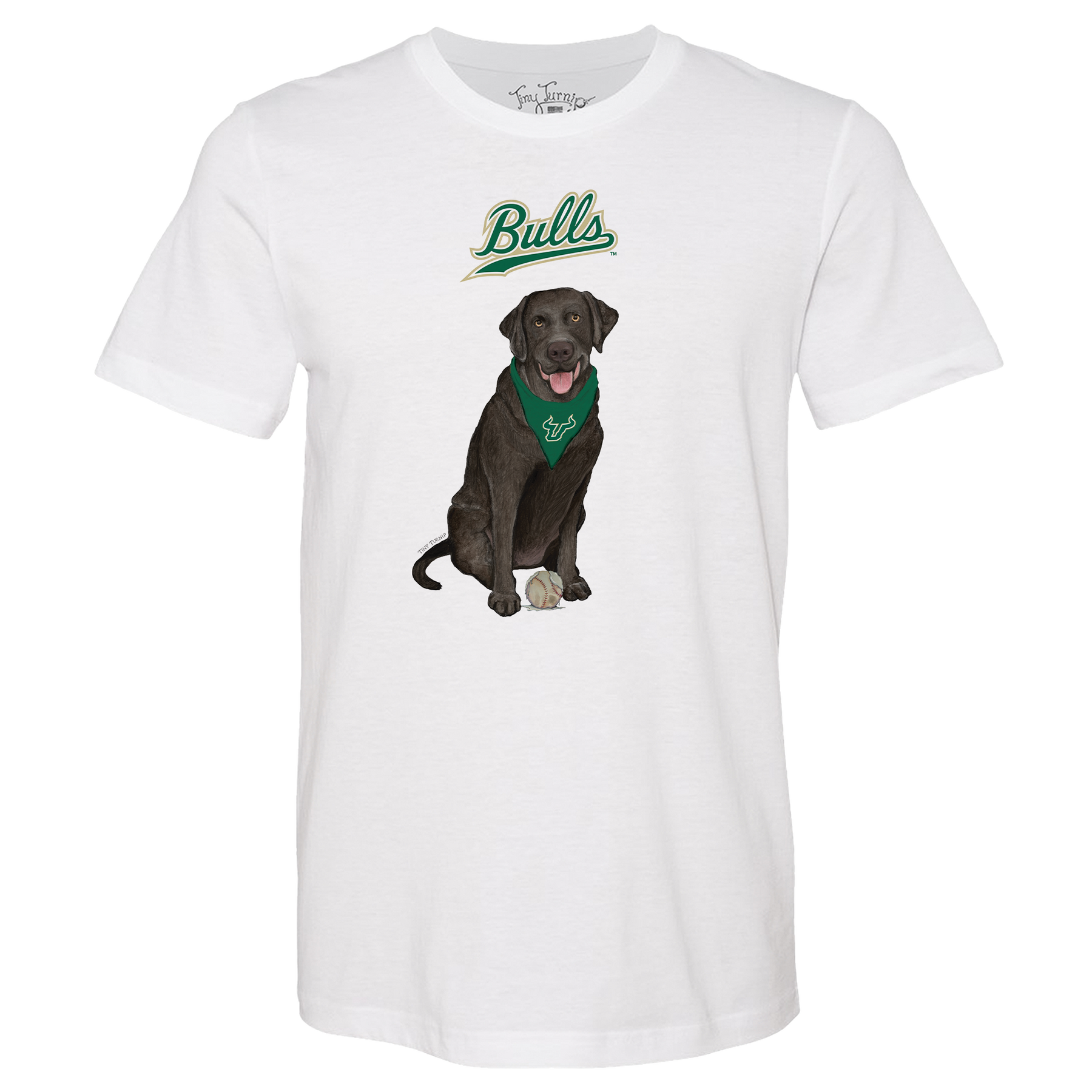 South Florida Bulls Black Labrador Retriever Unisex Tee Shirt