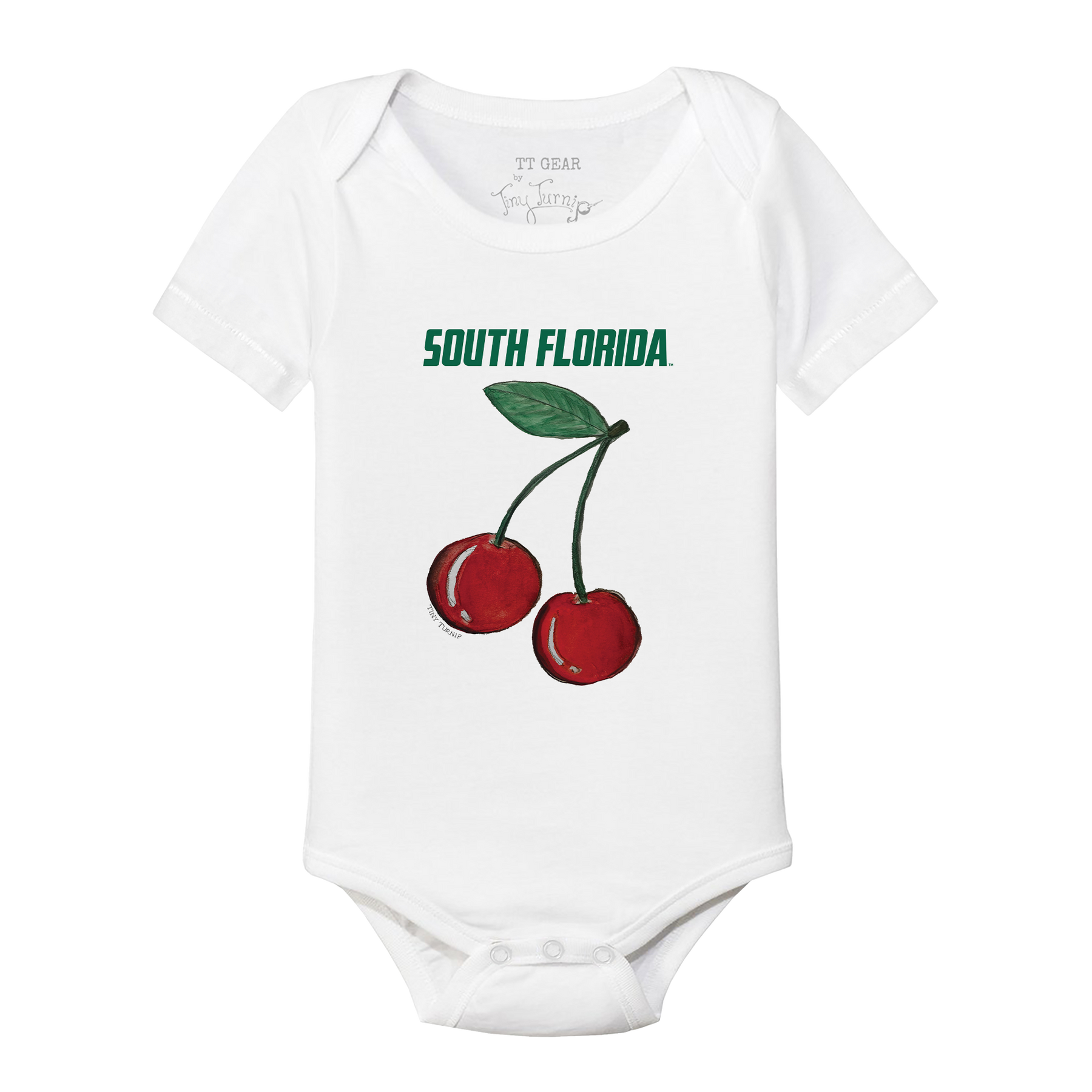 South Florida Bulls Cherry Short Sleeve Snapper