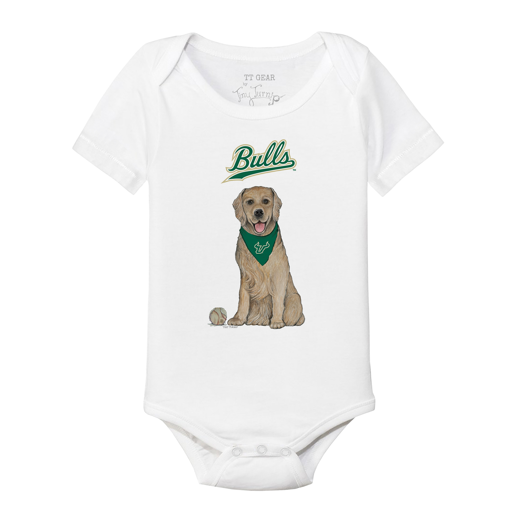 South Florida Bulls Golden Retriever Short Sleeve Snapper