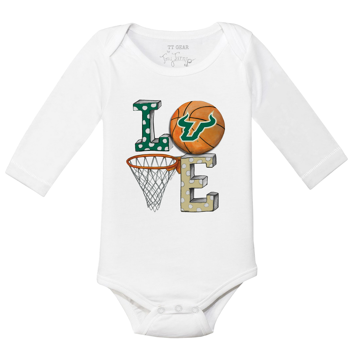 South Florida Bulls LOVE Long-Sleeve Snapper