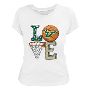 South Florida Bulls LOVE Women's Tee Shirt