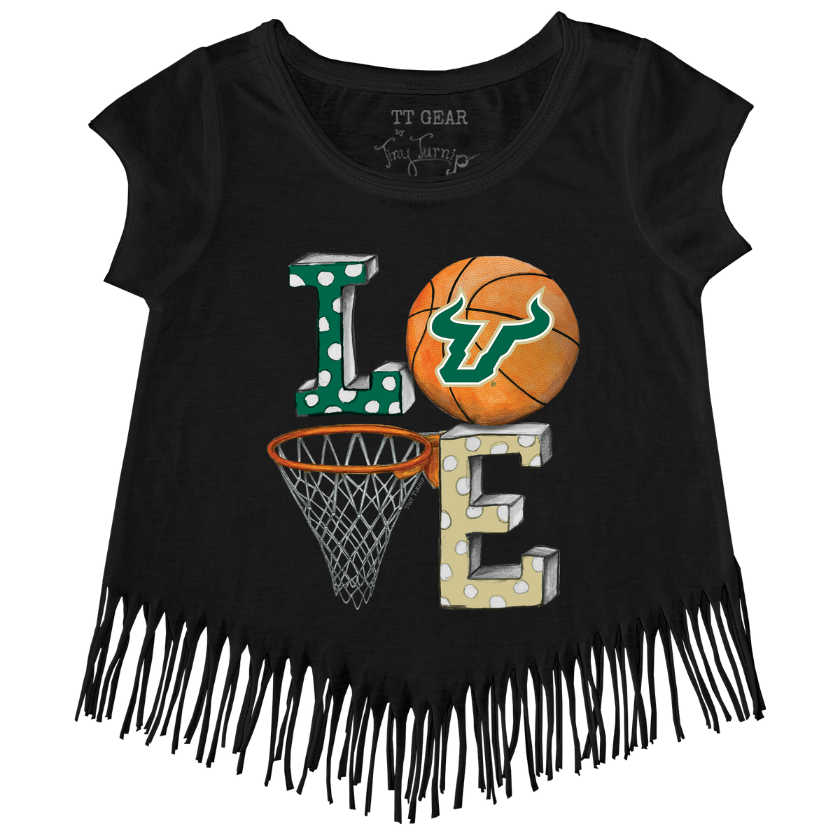 South Florida Bulls LOVE Fringe Tee
