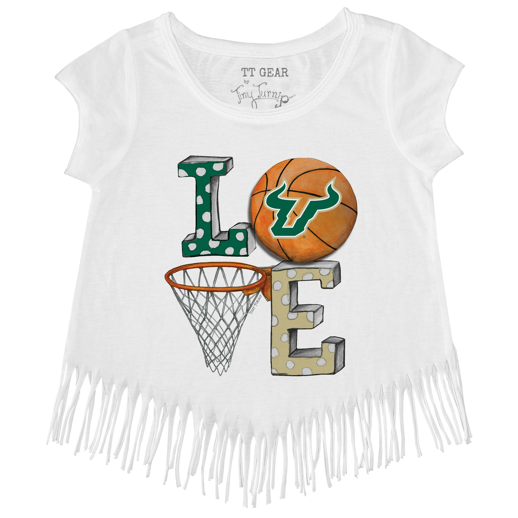 South Florida Bulls LOVE Fringe Tee