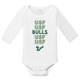 South Florida Bulls Stacked Long-Sleeve Snapper