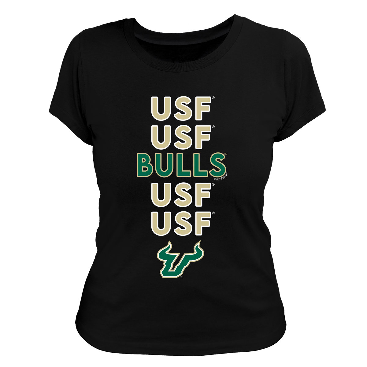 South Florida Bulls Stacked Women's Tee Shirt