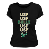 South Florida Bulls Stacked Women's Tee Shirt