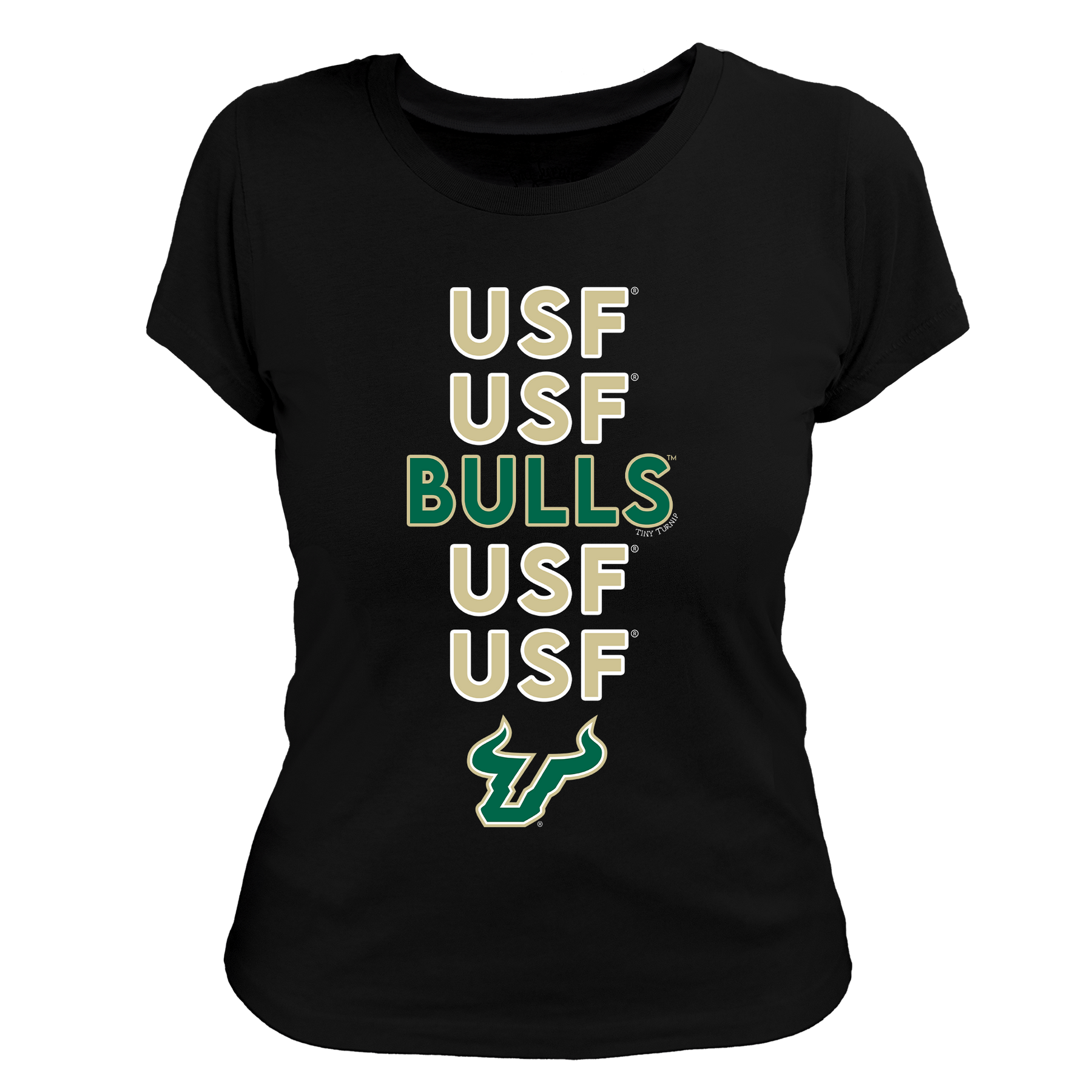 South Florida Bulls Stacked Women's Tee Shirt