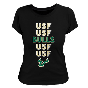 South Florida Bulls Stacked Women's Tee Shirt