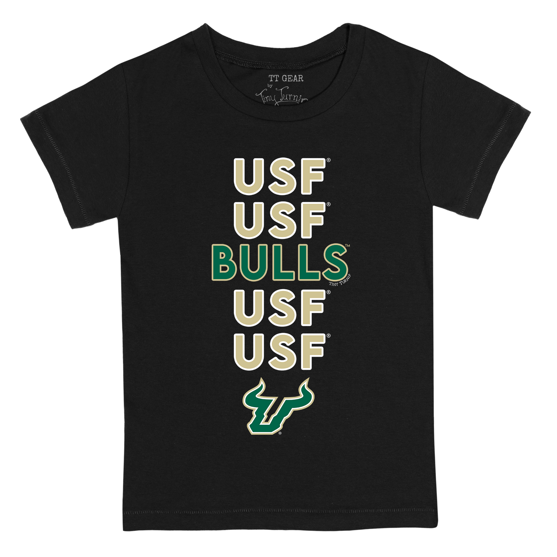South Florida Bulls Stacked Kid's Tee Shirt