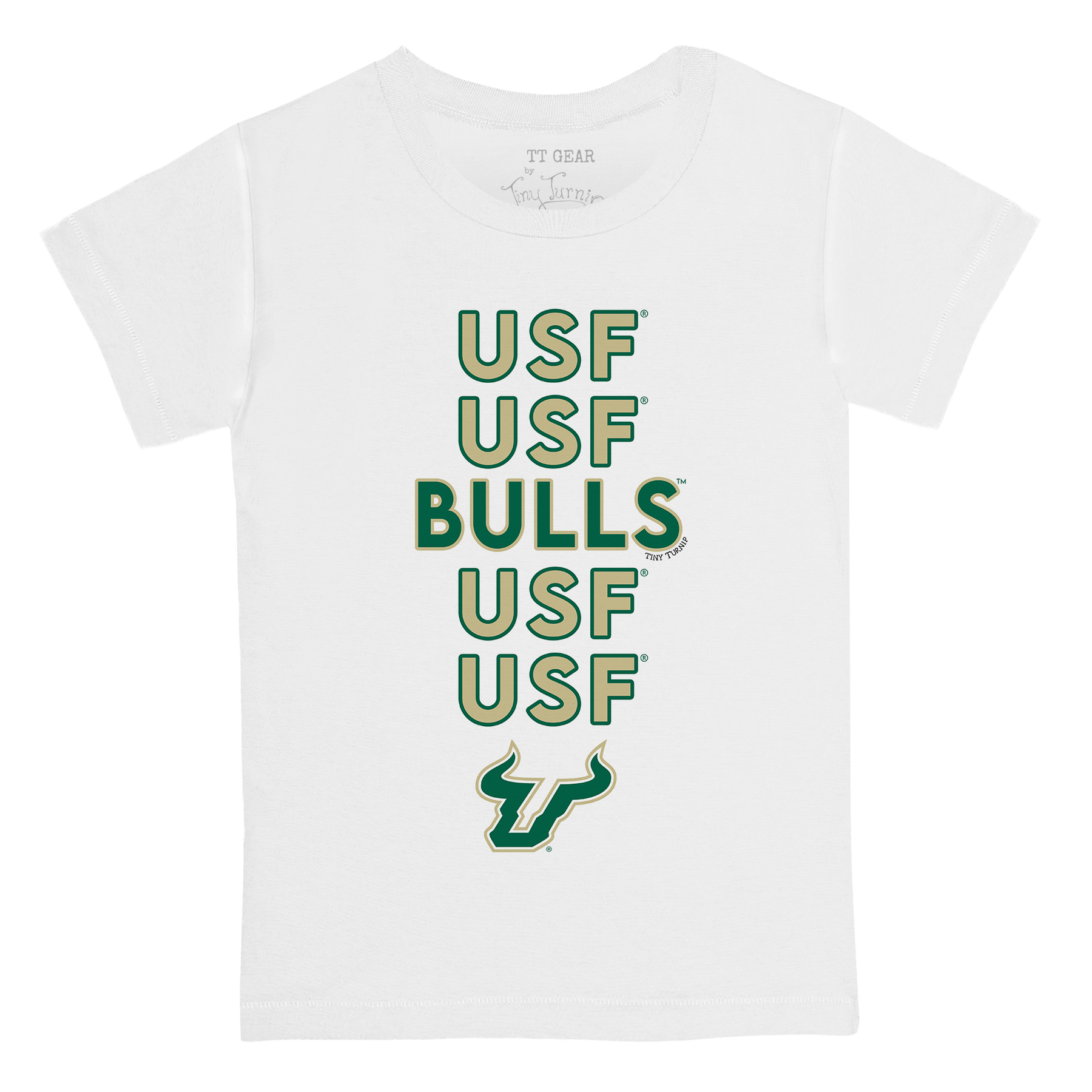 South Florida Bulls Stacked Kid's Tee Shirt