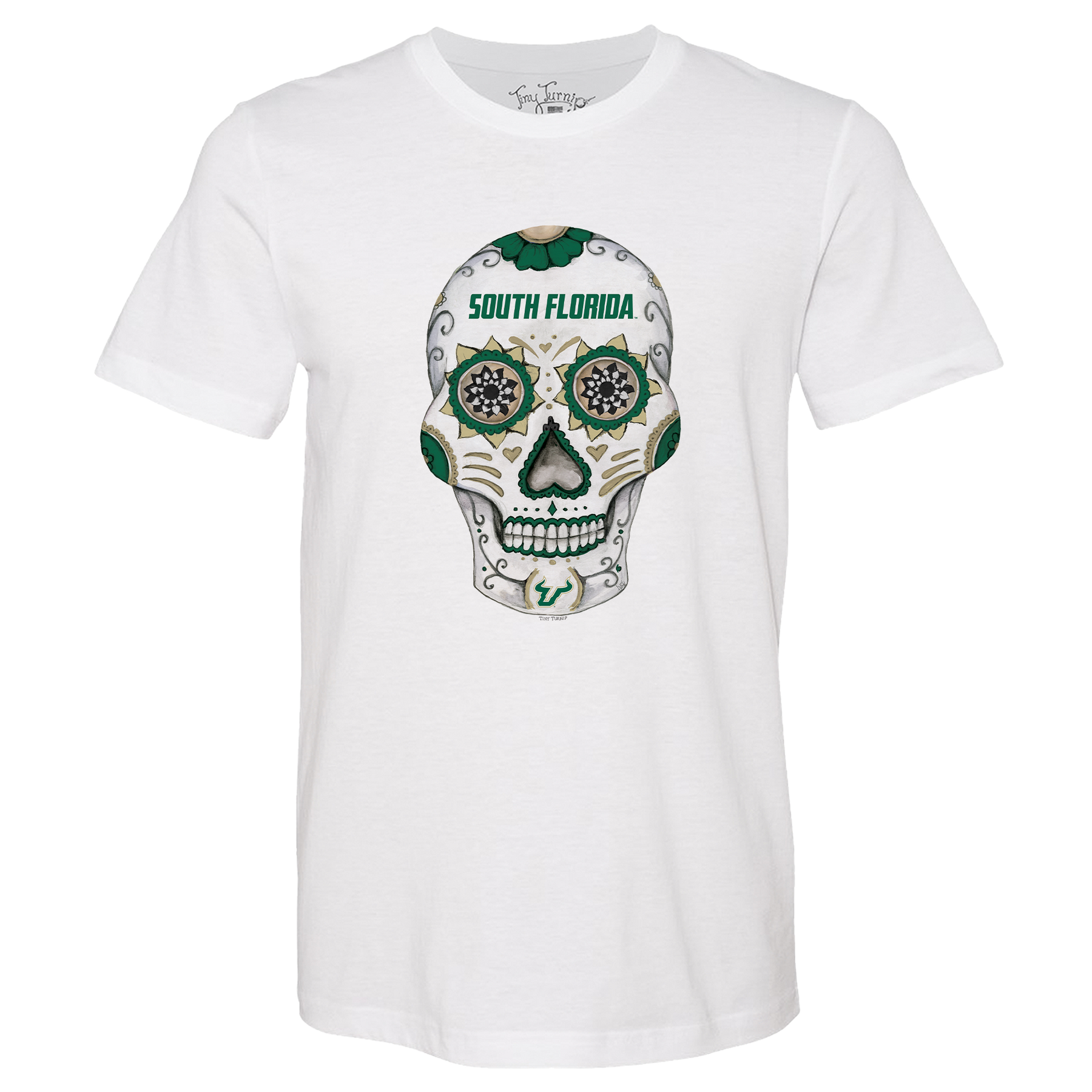 South Florida Bulls Sugar Skull Unisex Tee Shirt