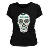 South Florida Bulls Sugar Skull Women's Tee Shirt