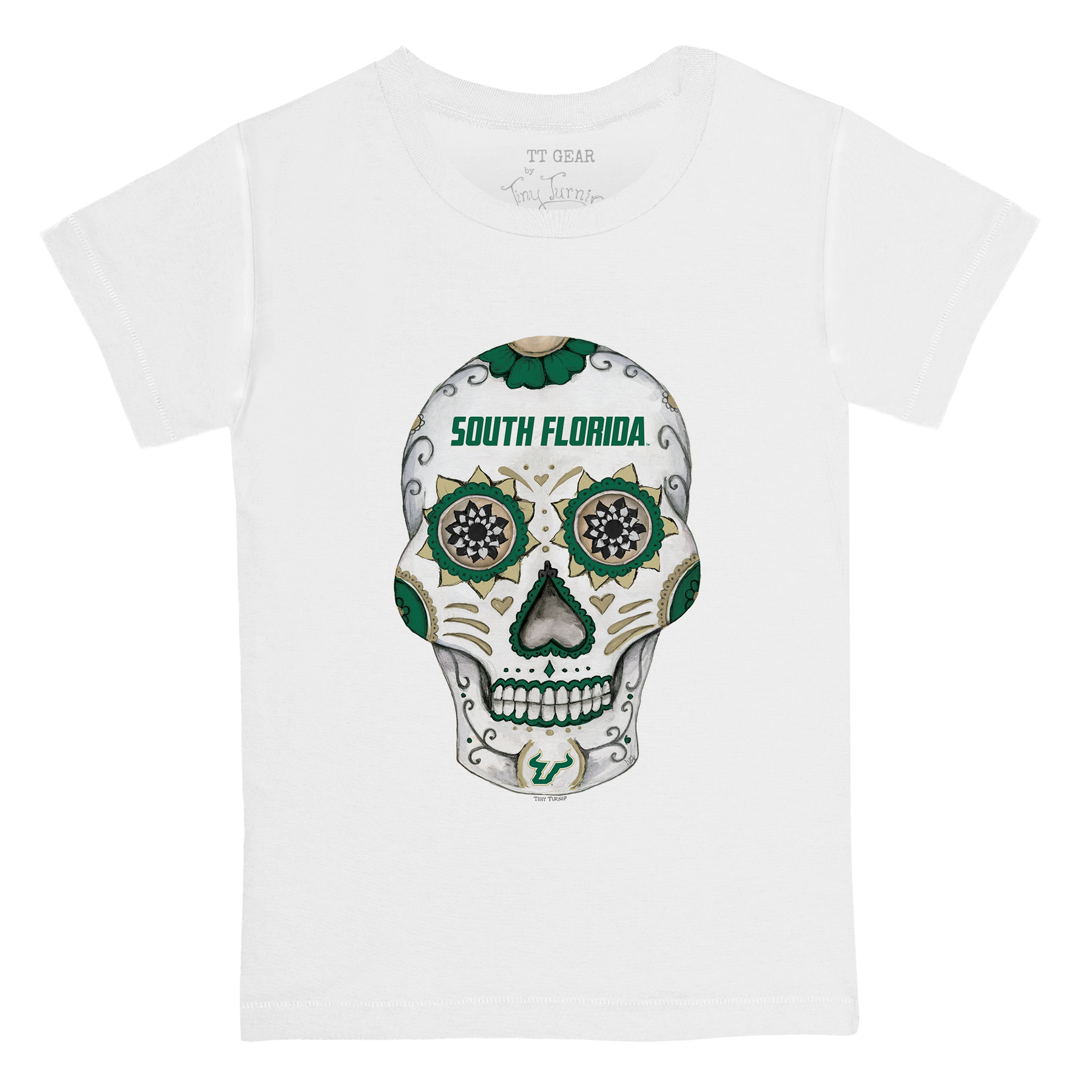 South Florida Bulls Sugar Skull Kid's Tee Shirt