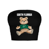 South Florida Bulls Teddy Crop Tube Top