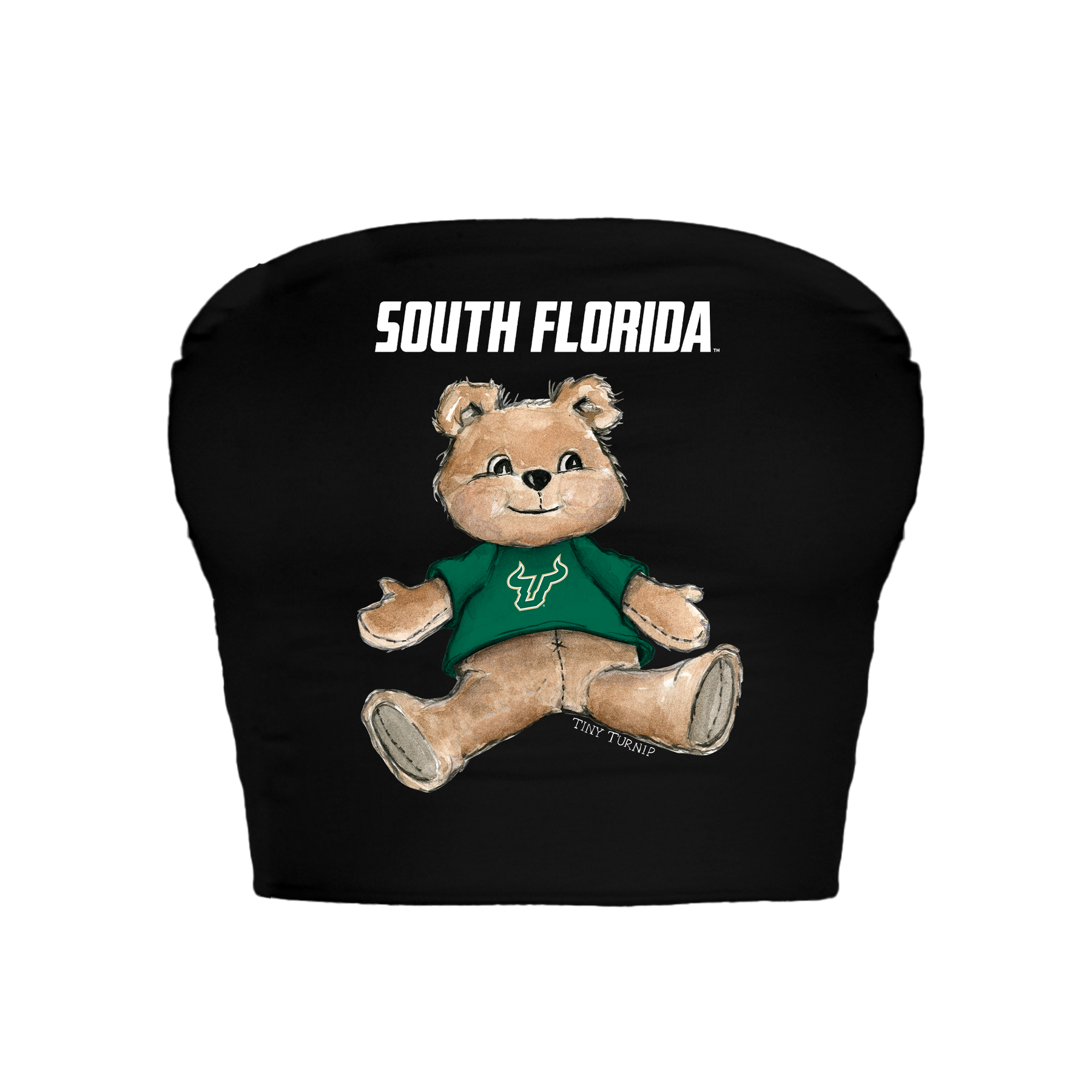 South Florida Bulls Teddy Crop Tube Top
