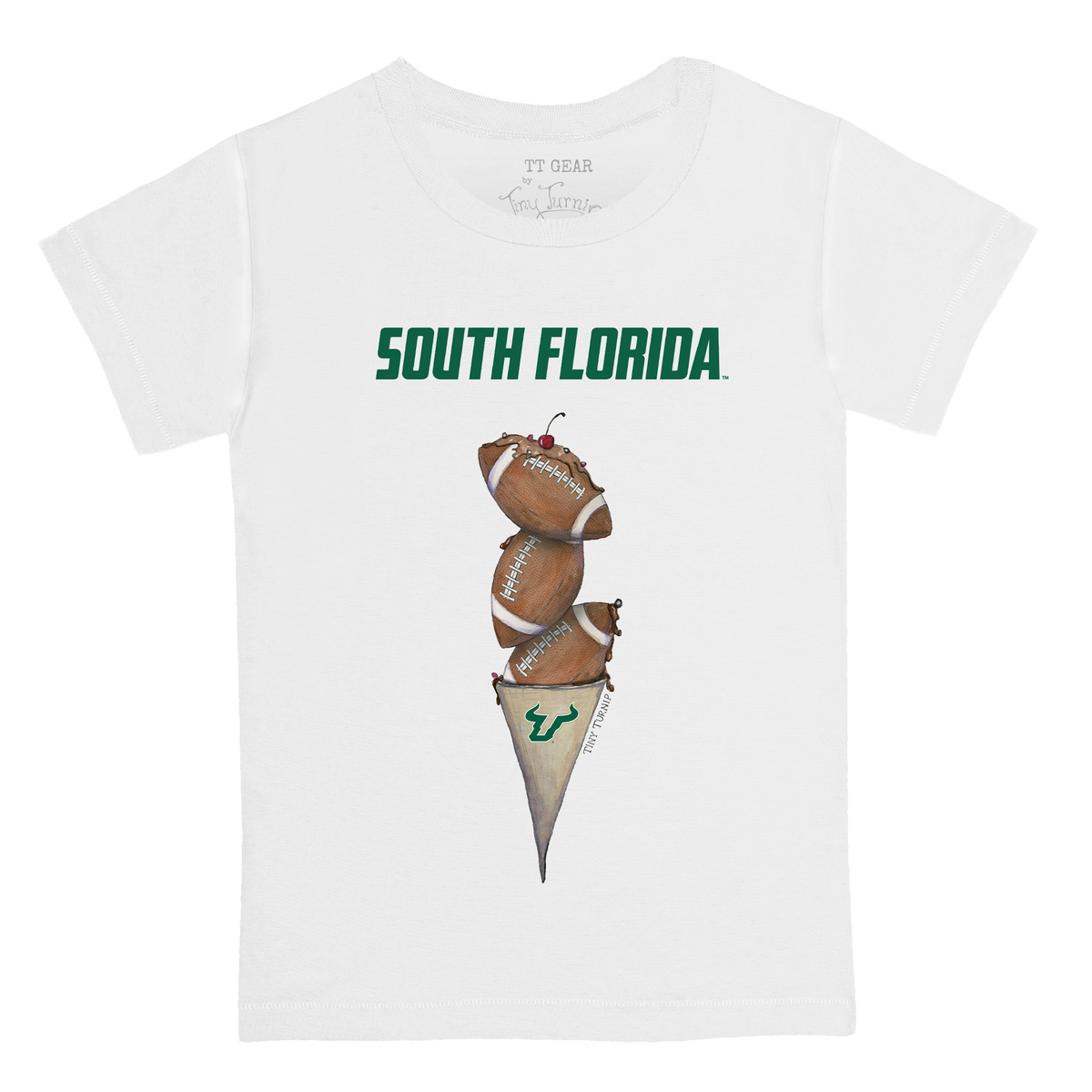 South Florida Bulls Football Triple Scoop Kid's Tee Shirt