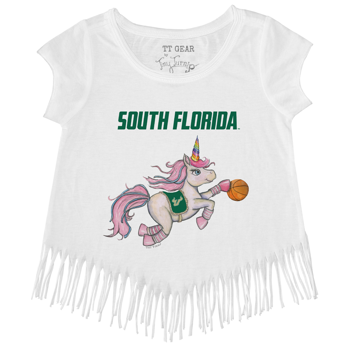 South Florida Bulls Unicorn Fringe Tee