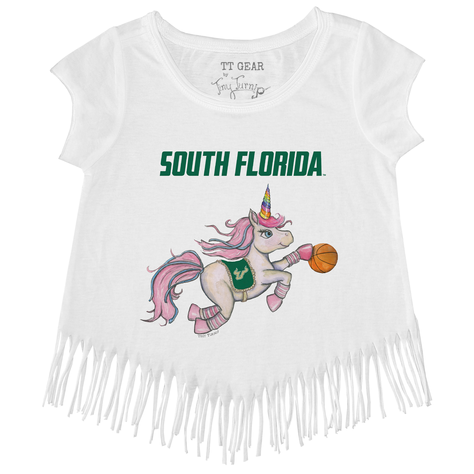 South Florida Bulls Unicorn Fringe Tee