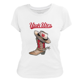 Utah Utes Cowboy Boot Women's Tee Shirt