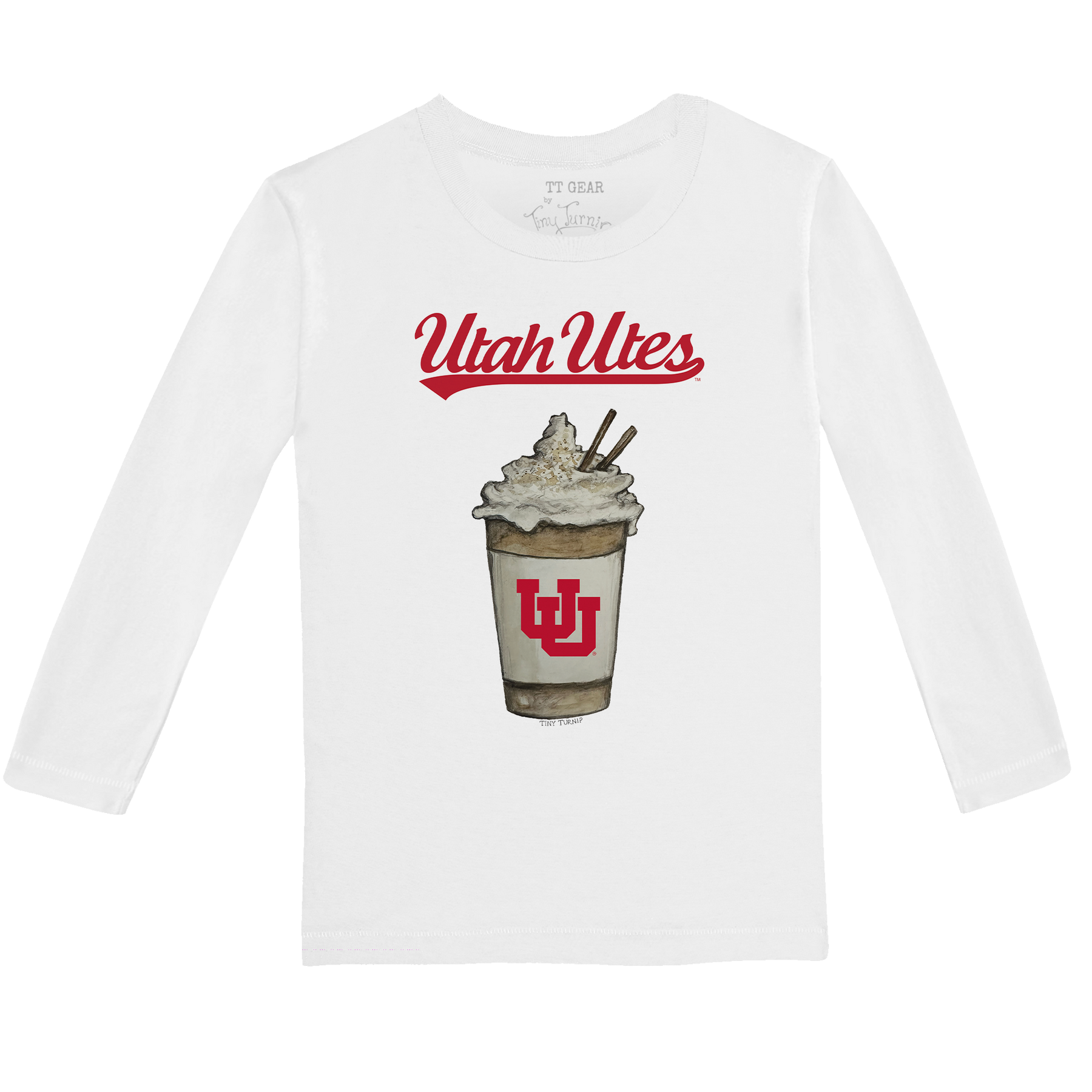 Utah Utes Latte Long-Sleeve Tee Shirt