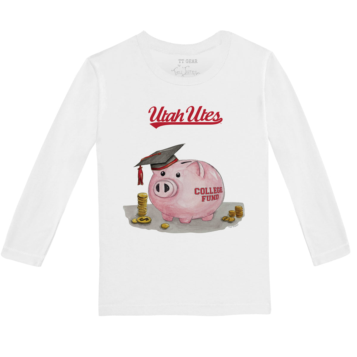 Utah Utes Piggy Long-Sleeve Tee Shirt