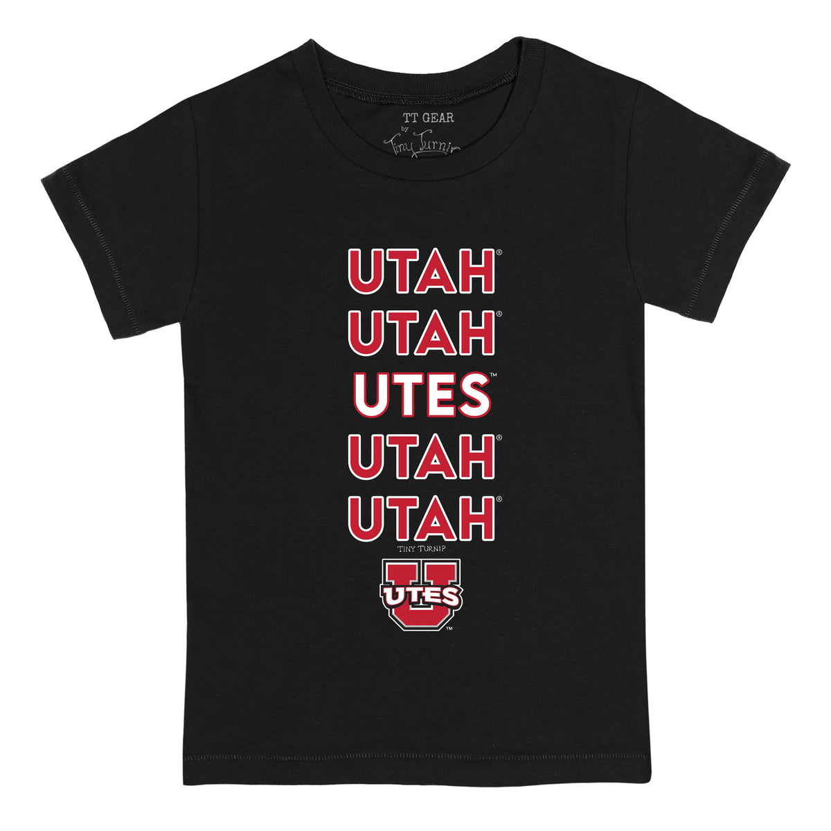 Utah Utes Stacked Tee Shirt