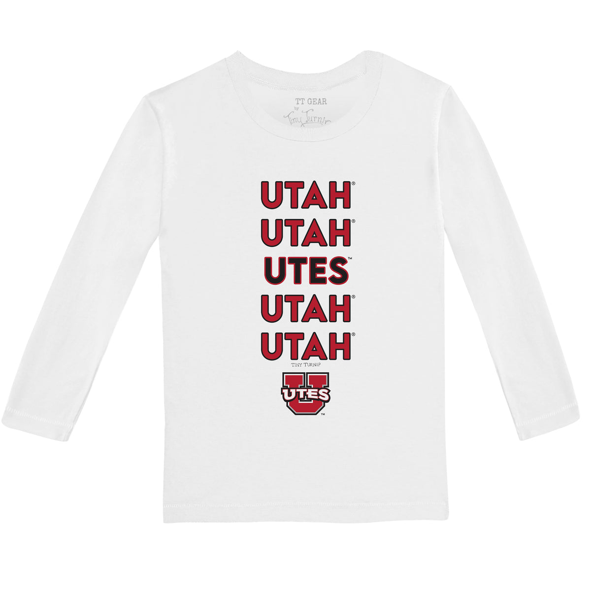 Utah Utes Stacked Long-Sleeve Tee Shirt