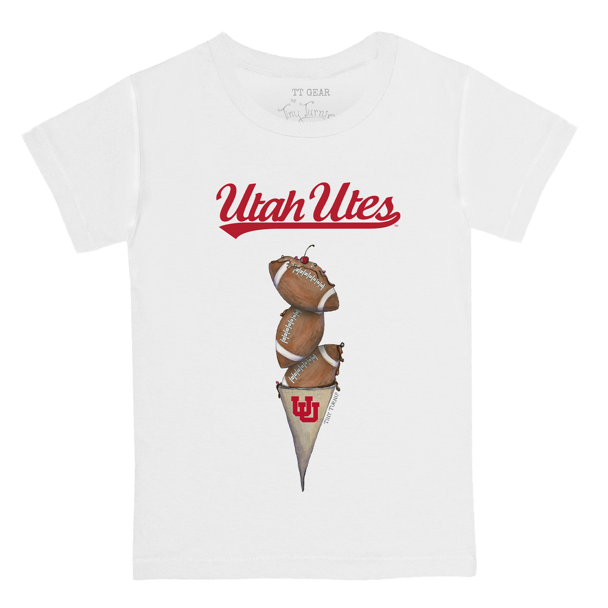 Utah Utes Football Triple Scoop Kid's Tee Shirt