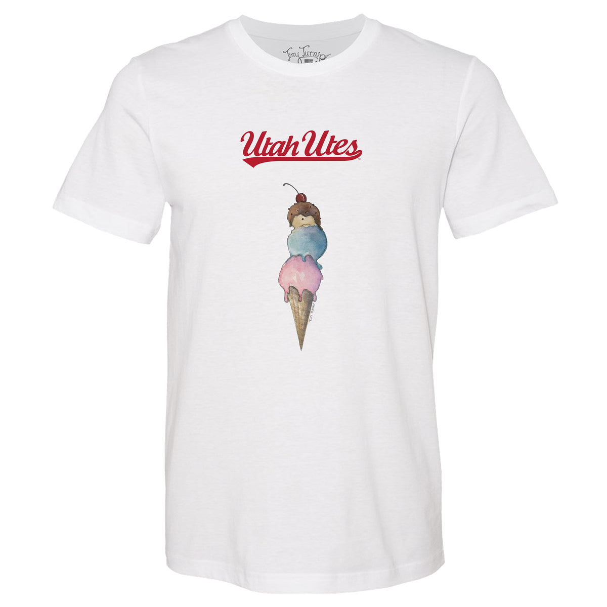 Utah Utes Triple Scoop Tee Shirt