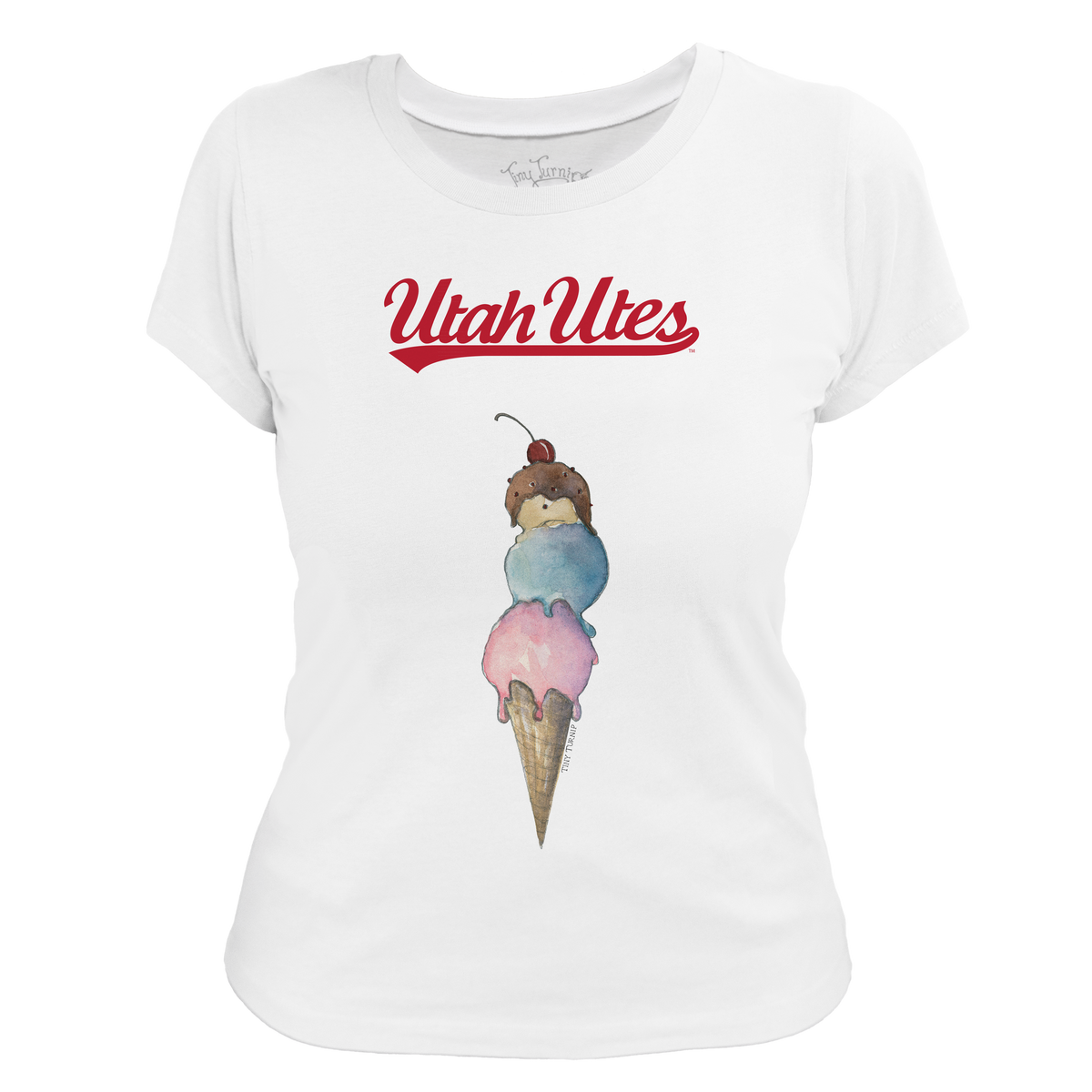 Utah Utes Triple Scoop Tee Shirt