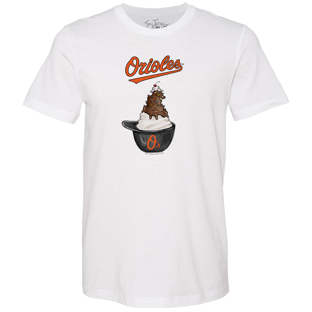 Baltimore Orioles Sundae Helmet Unisex Tee Shirt