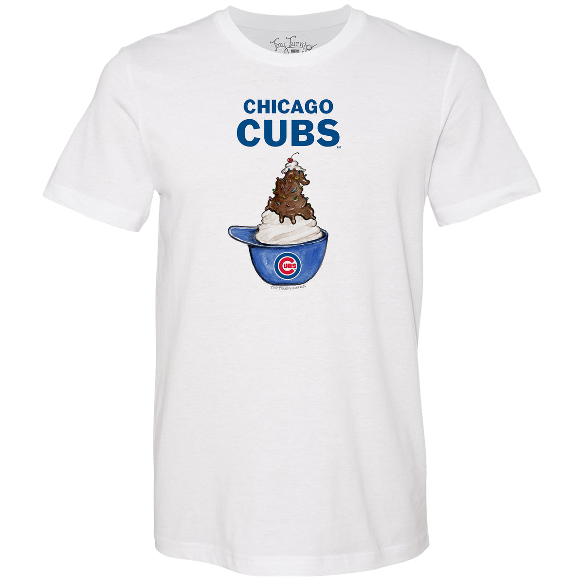 Chicago Cubs Sundae Helmet Unisex Tee Shirt