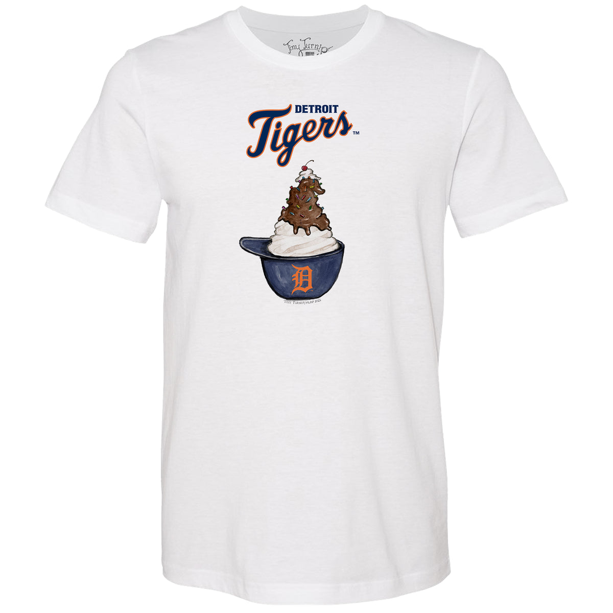 Detroit Tigers Sundae Helmet Unisex Tee Shirt