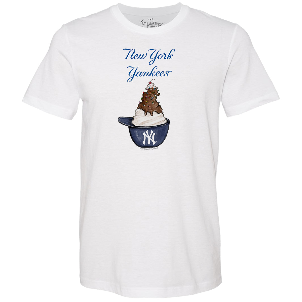 New York Yankees Sundae Helmet Unisex Tee Shirt– Tiny Turnip