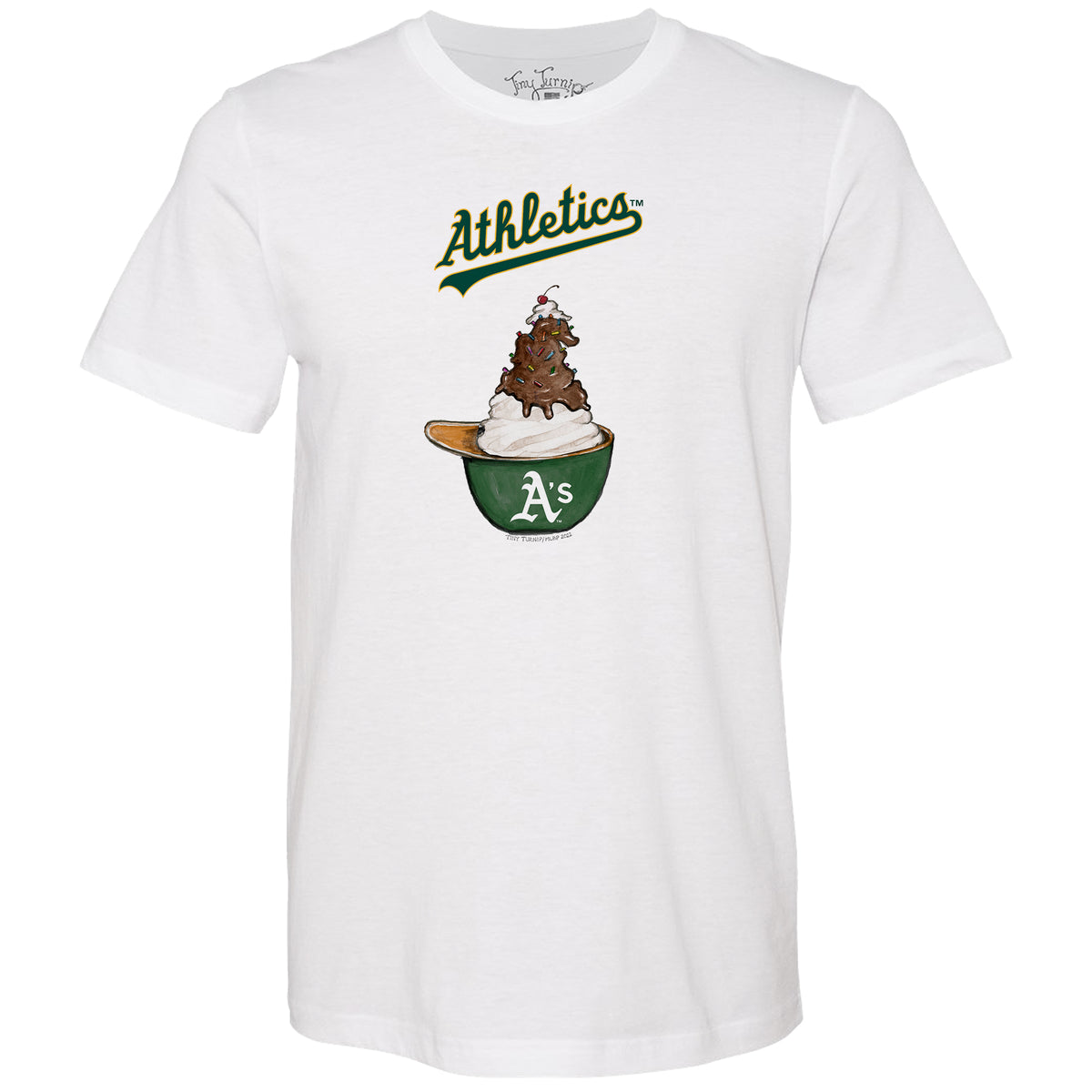 Oakland Athletics Sundae Helmet Unisex Tee Shirt