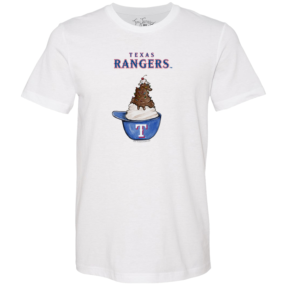 Texas Rangers Sundae Helmet Unisex Tee Shirt