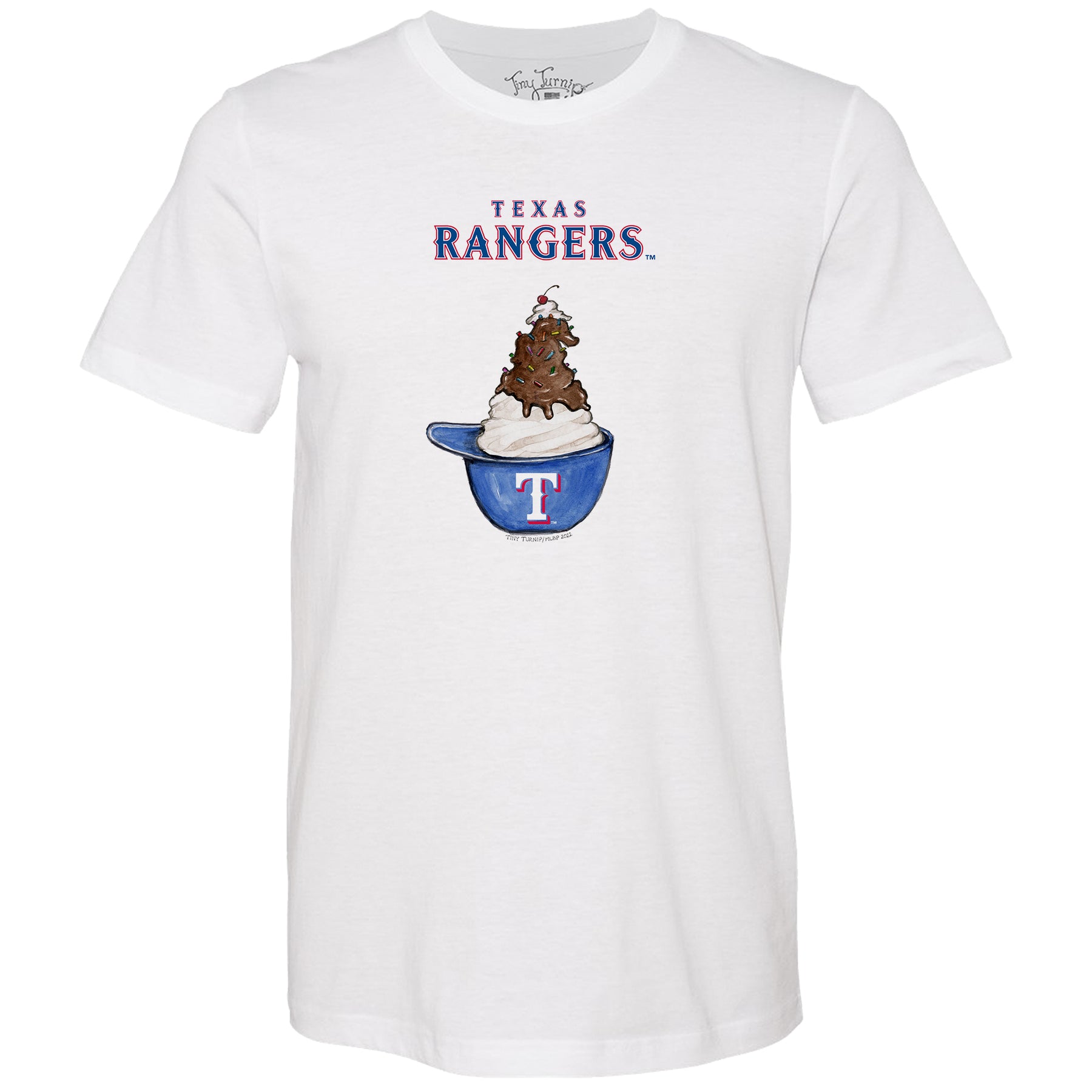 Texas Rangers Sundae Helmet Unisex Tee Shirt