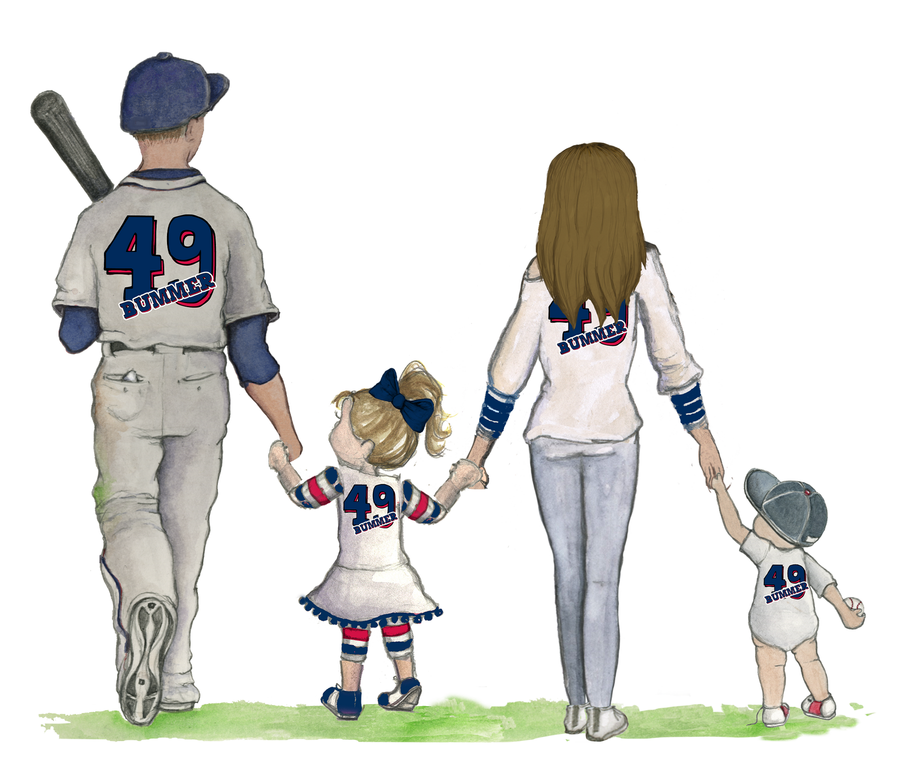 Walking Dad Custom Artwork - Tiny Turnip