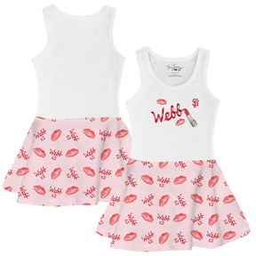 VIP MLB MLB Lipstick w/ Name. Number - Tank Swing Dress - Tiny Turnip