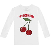 Wisconsin Badgers Cherries Long-Sleeve Tee Shirt