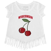 Wisconsin Badgers Cherries Fringe Tee