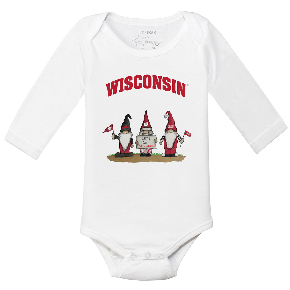 Wisconsin Badgers Gnomes Long-Sleeve Snapper