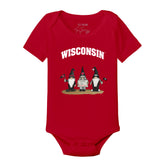 Wisconsin Badgers Gnomes Short Sleeve Snapper