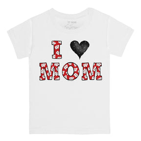 Wisconsin Badgers I Love Mom Tee Shirt