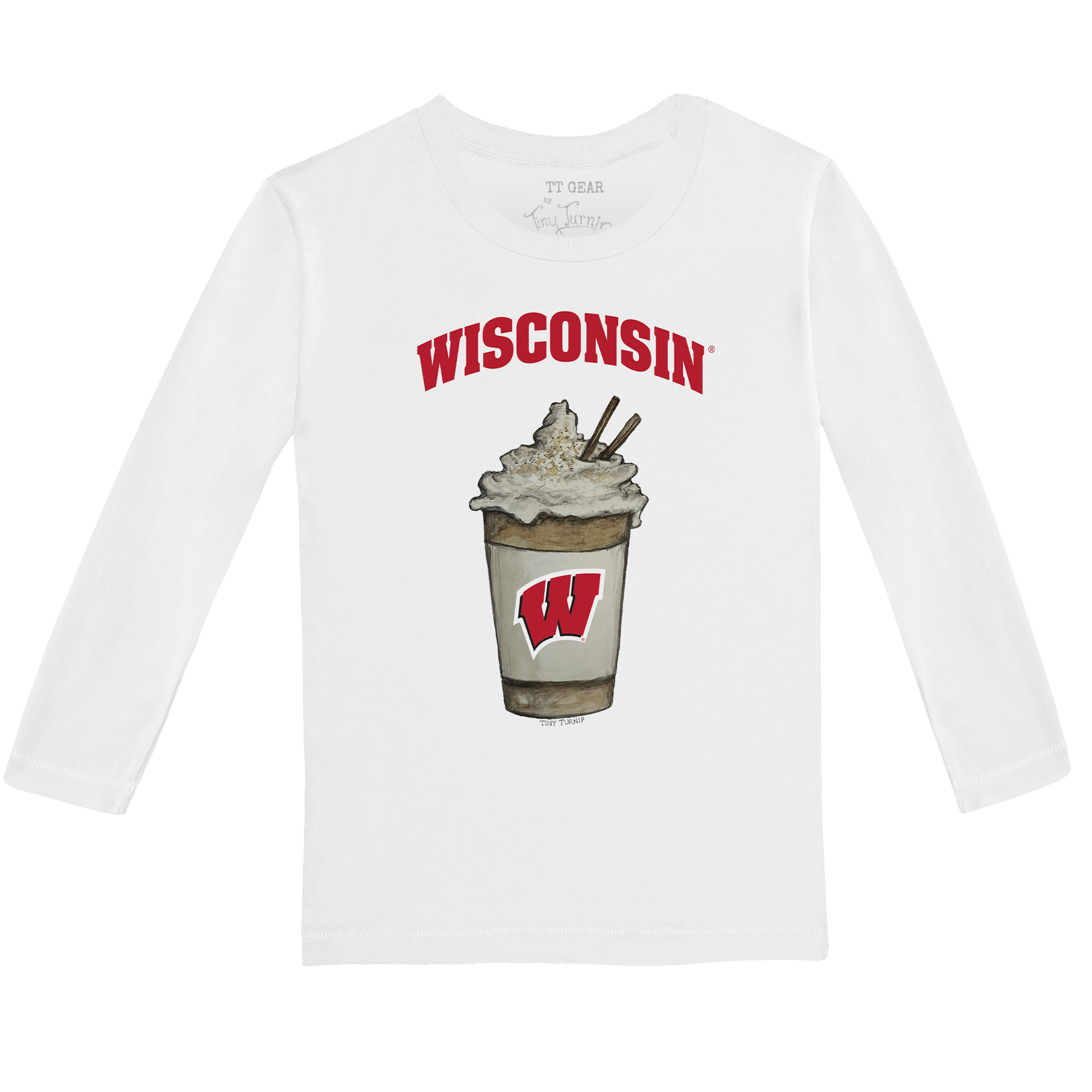 Wisconsin Badgers Latte Long-Sleeve Tee Shirt