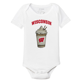 Wisconsin Badgers Latte Short Sleeve Snapper