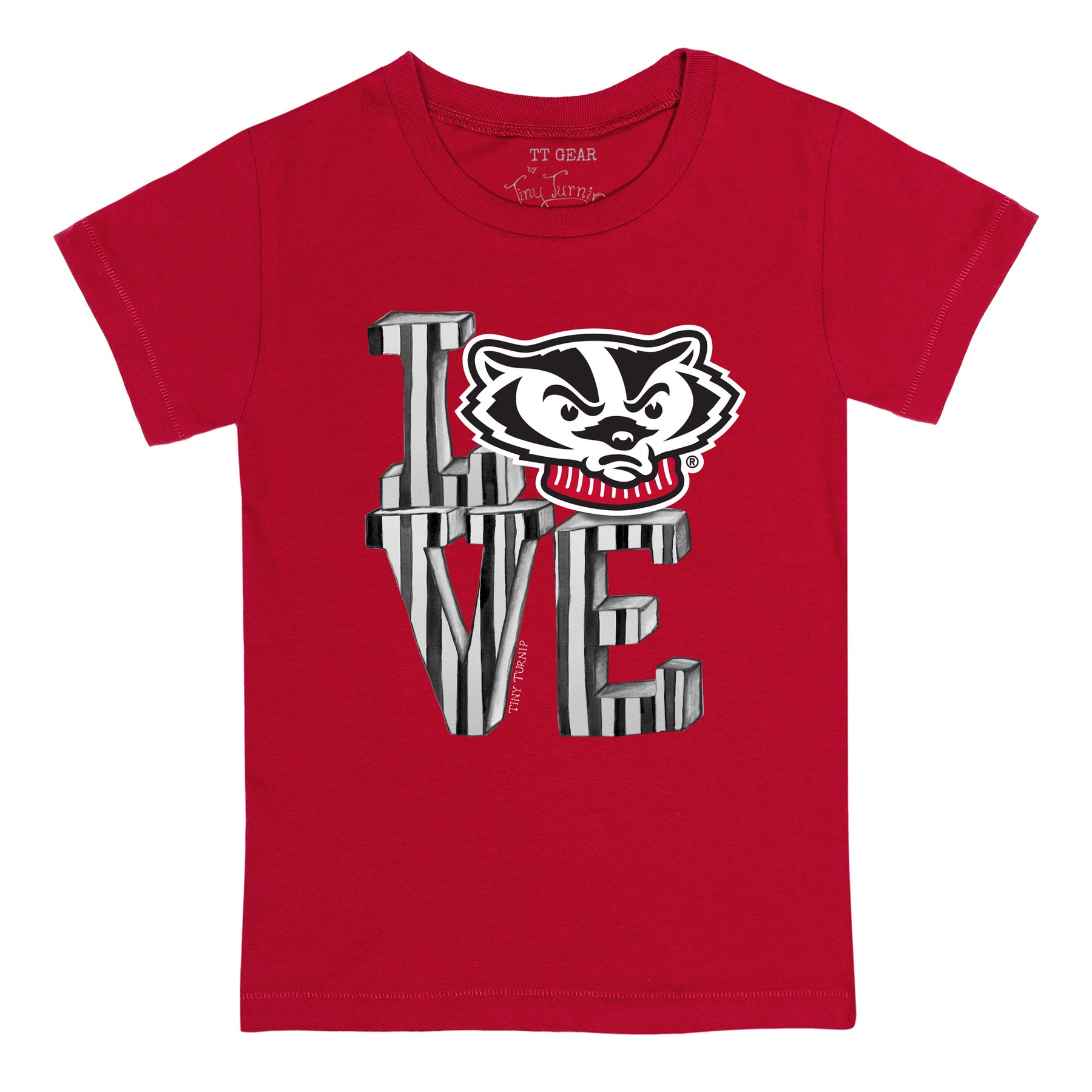 Wisconsin Badgers Love Tee Shirt