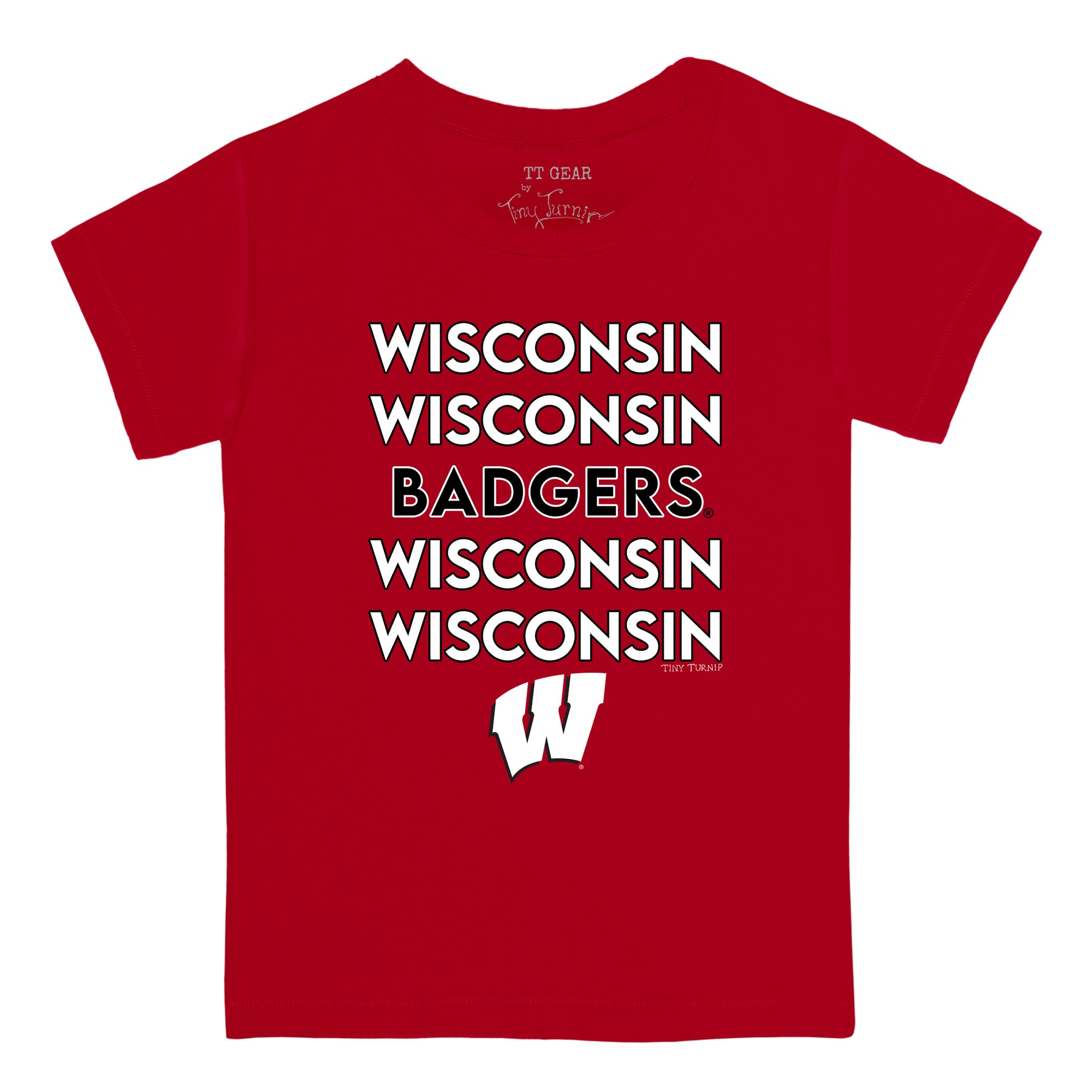 Wisconsin Badgers Stacked Tee Shirt