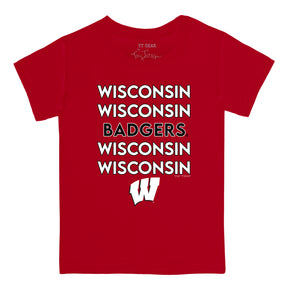 Wisconsin Badgers Stacked Tee Shirt